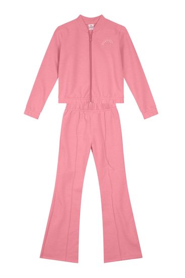 Conjunto Jaqueta Cropped E Flare Infantil Menina Brandili - 4