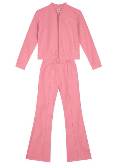 Conjunto Jaqueta Cropped E Flare Infantil Menina Brandili - 8