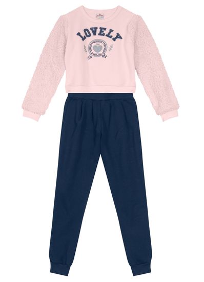 Conjunto Moletom Infantil Menina Brandili - 6