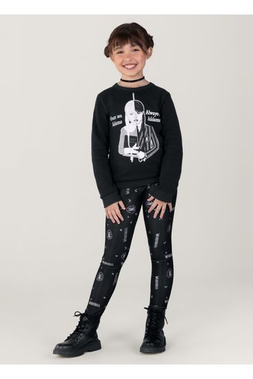 Conjunto Molecotton Wandinha Infantil Menina Brandili - 16