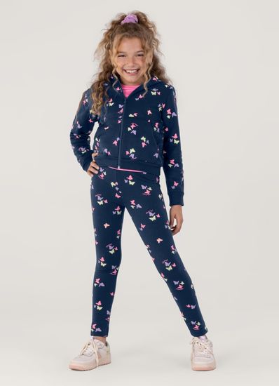 Calça Legging Básica Estampada Infantil Menina Brandili - 2