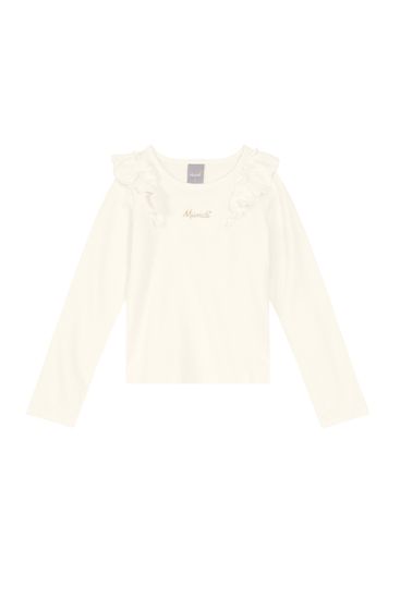 Blusa Em Malha Artezã Infantil Menina Mundi - 10