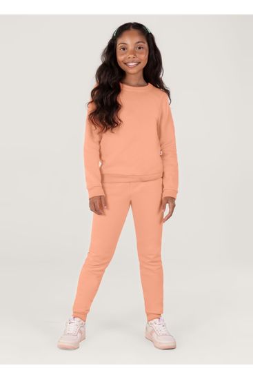 Calça Jogger Básica Infantil Menina Em Moletom Brandili - 6