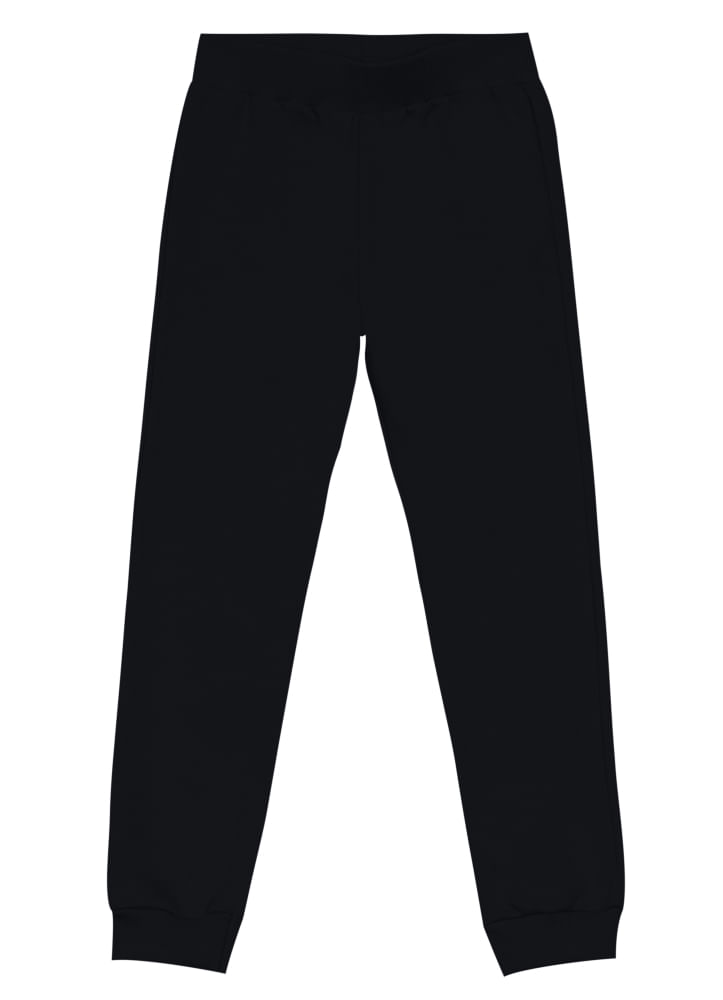 Calça jogger básica infantil menina em moletom Brandili