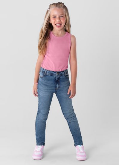 Calça Jeans Comfort Infantil Menina Brandili - 18