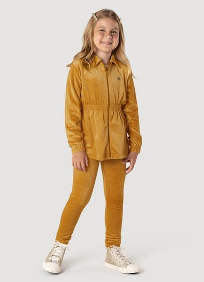 Jaqueta Malha Cotelê Infantil Menina Brandili - 18
