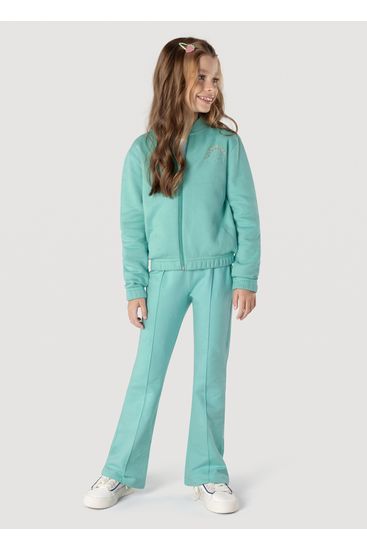 Conjunto Jaqueta Cropped E Flare Infantil Menina Brandili - 4