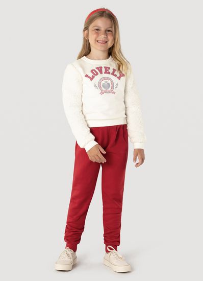 Conjunto Moletom Infantil Menina Brandili - 4