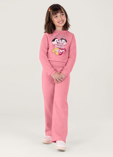 Conjunto Moletom Turma Da Mônica Infantil Menina Brandili - 6