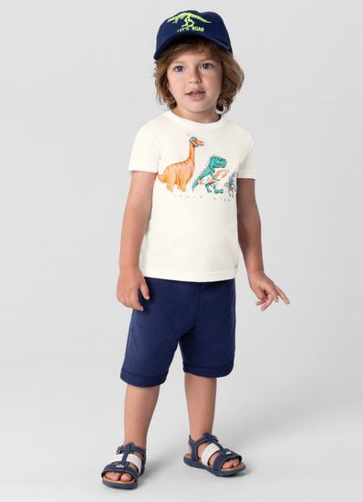 Camiseta infantil menino em malha Brandili - 1