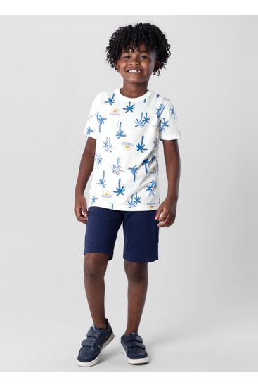 Camiseta infantil menino em malha Brandili - 4