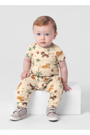 Calça saruel bebê menino em cotton Brandili Baby - M