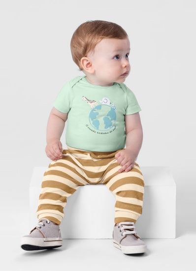 Body bebê unissex em cotton Brandili baby - G