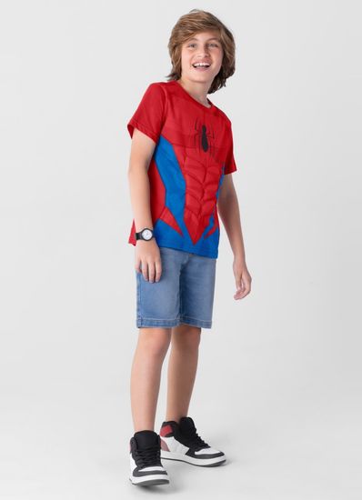 Camiseta Homem Aranha infantil menino Brandili - 10