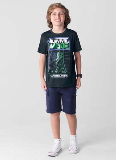 Camiseta Minecraft infantil menino Brandili - 6