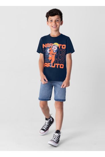 Camiseta Naruto infantil unissex Brandili - 12
