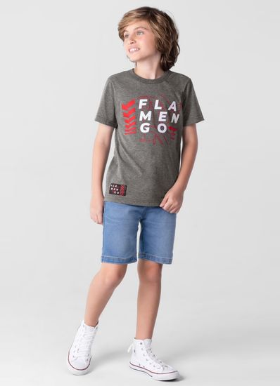 Camiseta Unissex Flamengo em malha Infantil Brandili - 10