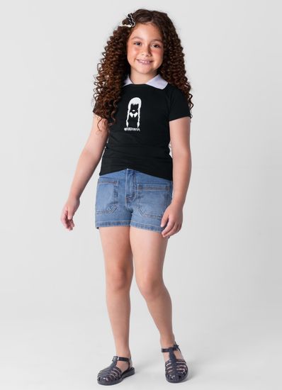 Blusa Wandinha infantil menina em malha Brandili - 10