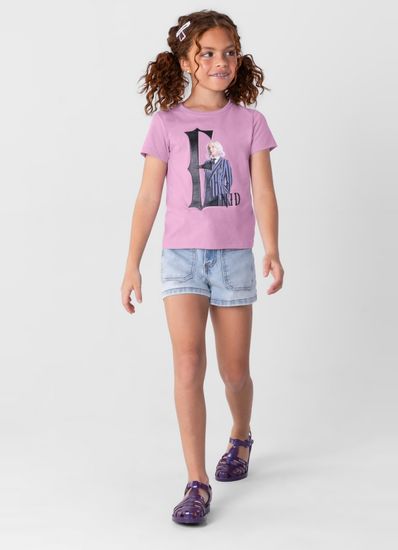 Blusa Wandinha infantil menina em malha Brandili - 10