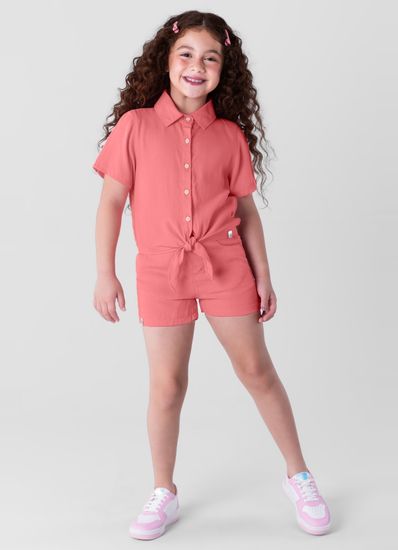 Shorts infantil menina clochard em jeans Brandili - 10