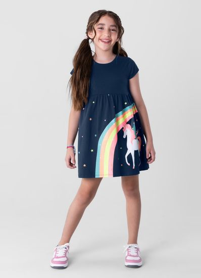 Vestido infantil menina em malha Brandili - 10