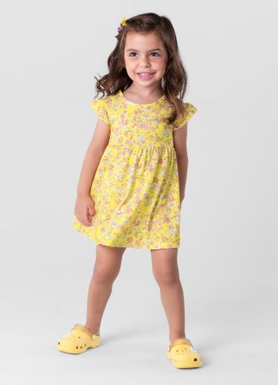 Vestido infantil menina estampado Brandili - 1