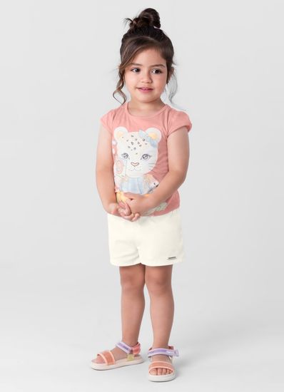 Blusa infantil menina em malha Brandili - 1