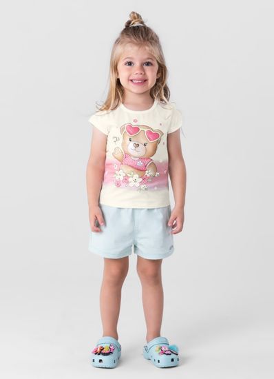 Blusa infantil menina em malha Brandili - 1