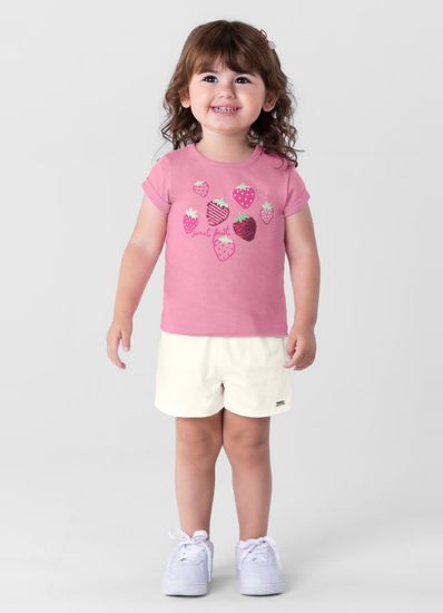 Blusa infantil menina em malha Brandili - 1