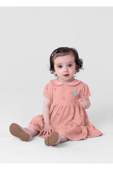 Vestido Minnie Mouse Infantil Menina Mundi Vestido Minnie Mouse bebê menina Mundi - G