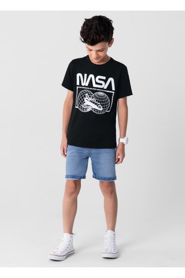 Camiseta Nasa infantil unissex em malha Brandili - 8