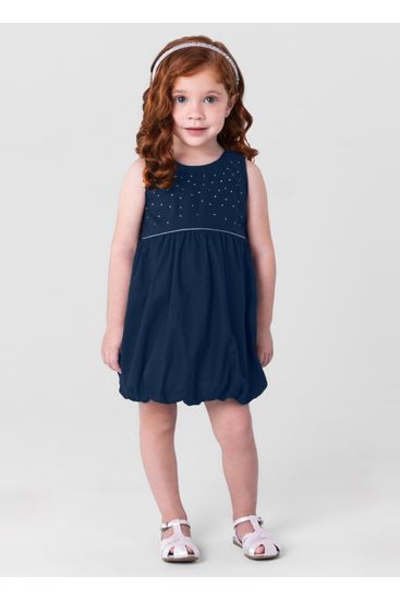 Vestido infantil menina balonê Mundi - 1