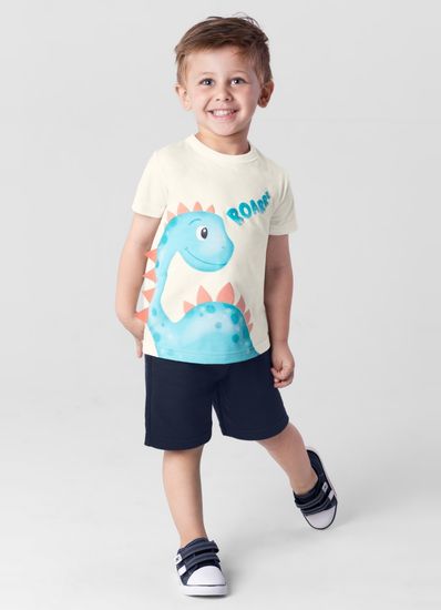 Conjunto infantil menino com camiseta e bermuda Brandili - 1