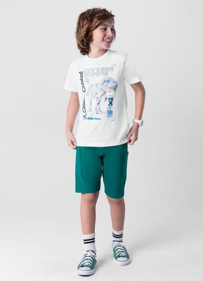 Conjunto infantil menino com camiseta e bermuda Brandili - 10