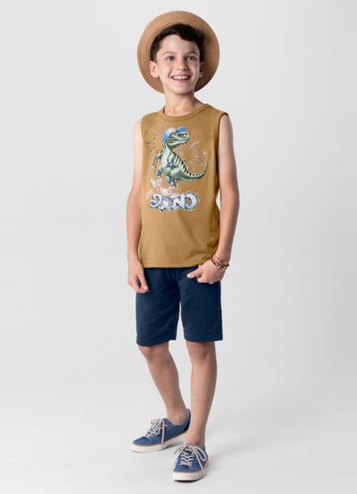 Conjunto infantil menino com regata Brandili - 10