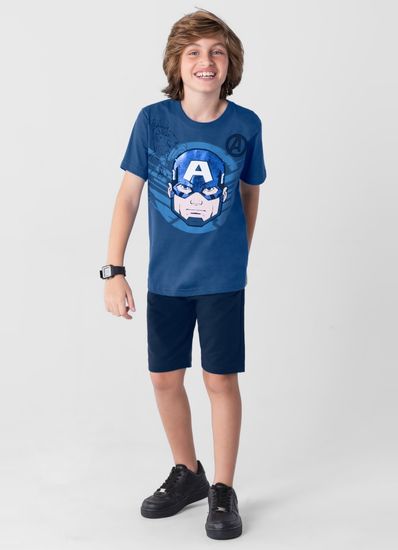 Conjunto Marvel Avengers infantil menino Brandili - 10