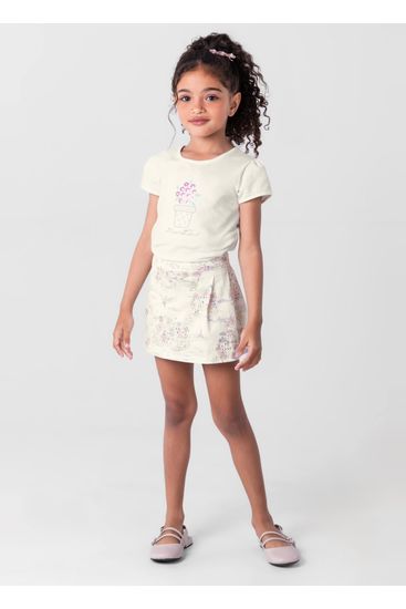 Conjunto infantil menina em cotton Mundi - 4