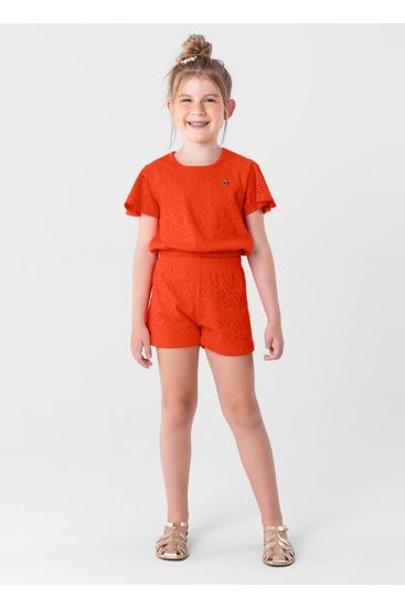 Conjunto infantil menina em malha Brandili - 10