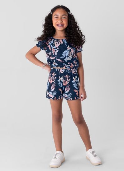 Conjunto infantil menina estampado Brandili - 10