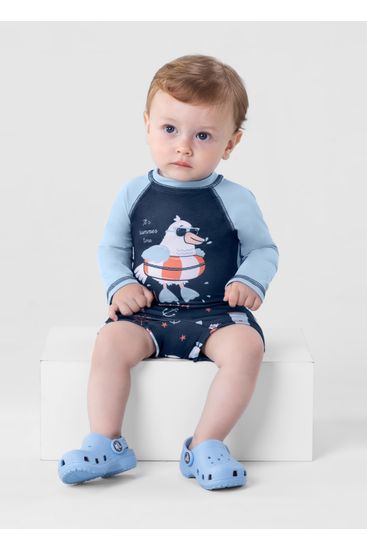 Conjunto em malha UV infantil menino Brandili - G