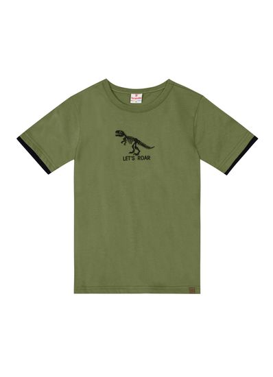 Camiseta infantil menino em malha com bordado Brandili - 10