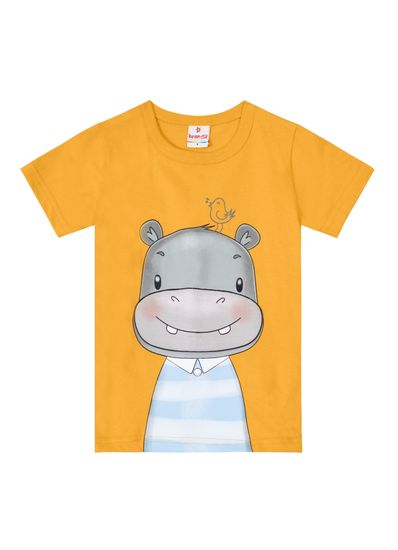 Camiseta infantil menino em malha Brandili - 1