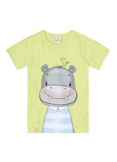 Camiseta infantil menino em malha Brandili - 1