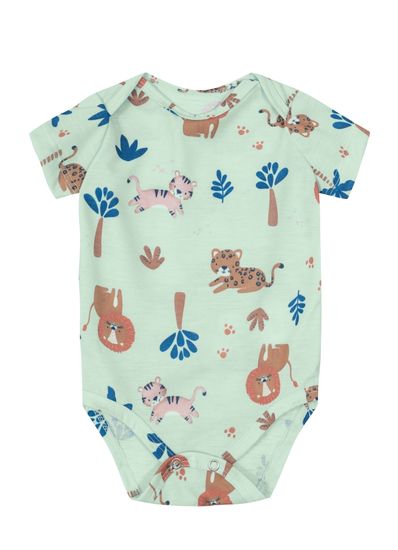 Body bebê menino de cotton Brandili Baby - G