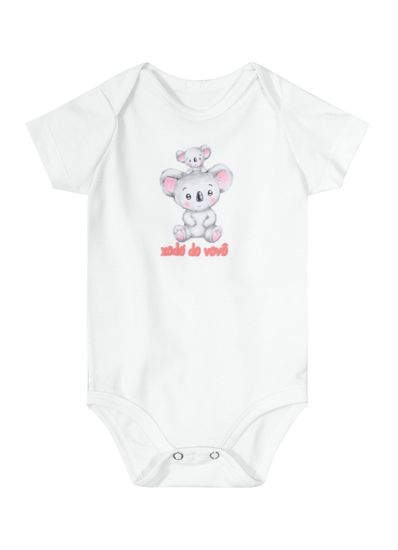 Body bebê unissex em cotton Brandili baby - G