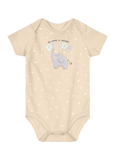 Body bebê unissex em cotton Brandili baby - G