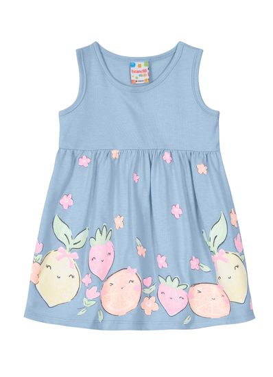 Vestido infantil menina em malha Brandili - 1