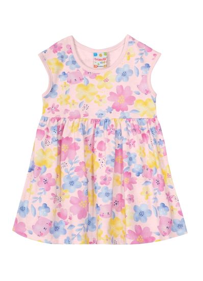 Vestido bebê menina estampado Brandili - G