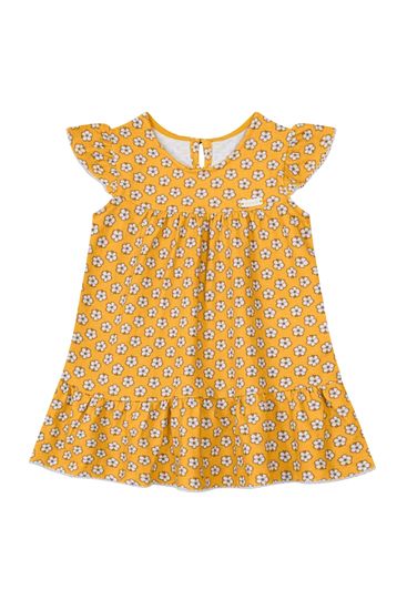 Vestido infantil menina estampado Mundi - 1