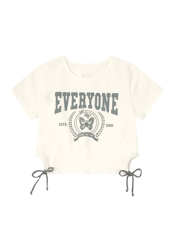 Blusa cropped em cotton infantil menina Young Class - 14